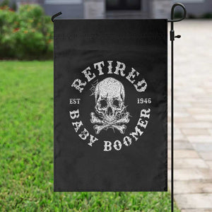 Funny Baby Boomer Retirement Garden Flag Gift For Generation TS12 Print Your Wear