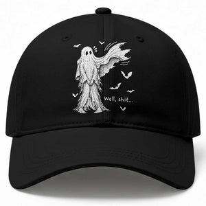 Funny Halloween Ghost Well Shit Wind Blown Sheet Baseball Cap