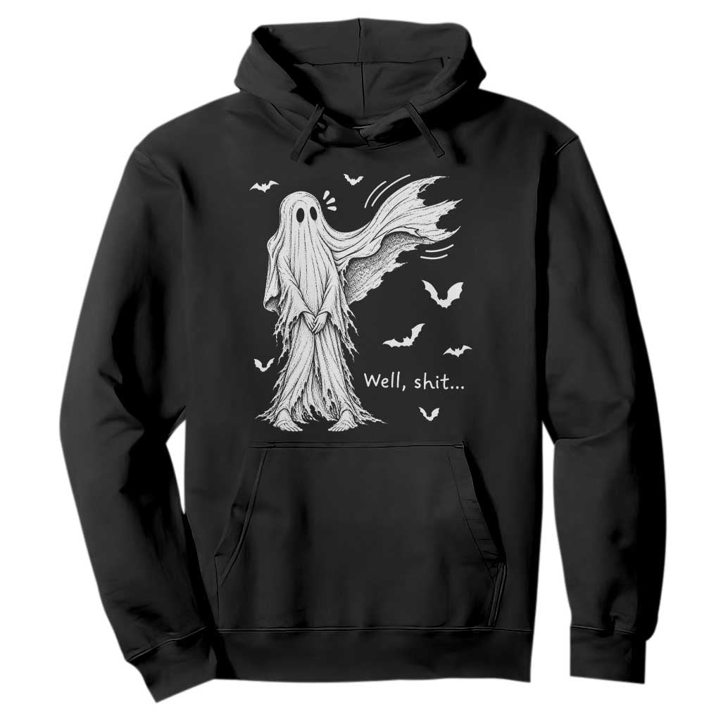 Funny Halloween Ghost Well Shit Wind Blown Sheet Hoodie