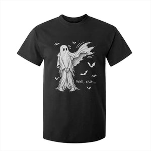 Funny Halloween Ghost Well Shit Wind Blown Sheet T Shirt For Kid