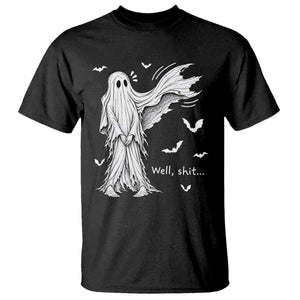 Funny Halloween Ghost Well Shit Wind Blown Sheet T Shirt