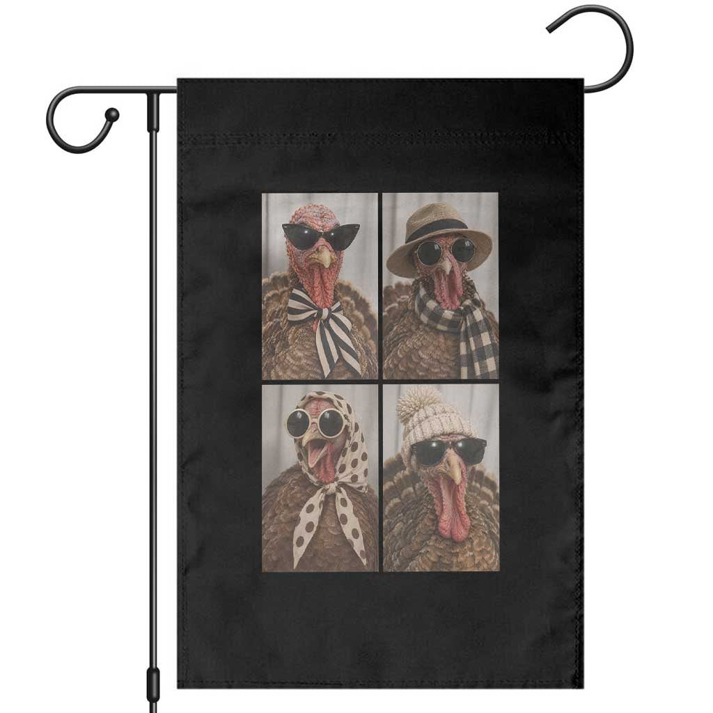 Funny Turkey Thanksgiving Selfie Garden Flag Festive Holiday Season Humor
