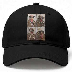 Funny Turkey Thanksgiving Selfie Baseball Cap Festive Holiday Season Humor