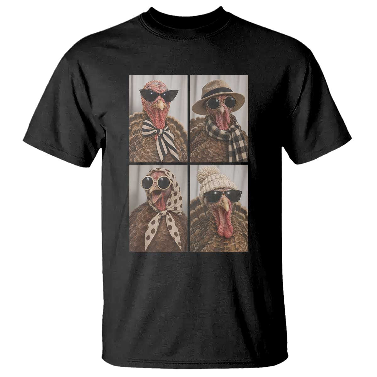 Funny Turkey Thanksgiving Selfie T Shirt Festive Holiday Season Humor