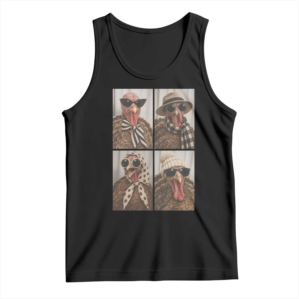 Funny Turkey Thanksgiving Selfie Tank Top Festive Holiday Season Humor
