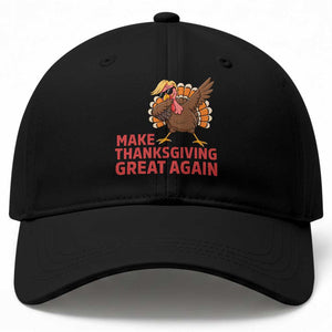 Funny Dabbing Turkey Baseball Cap Make Thanksgiving Great Again