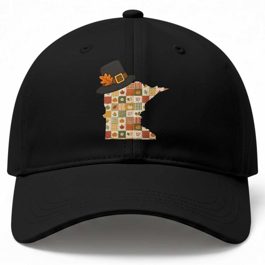 Minnesota Thanksgiving Pilgrim Hat Baseball Cap Autumn Harvest Vintage Gift