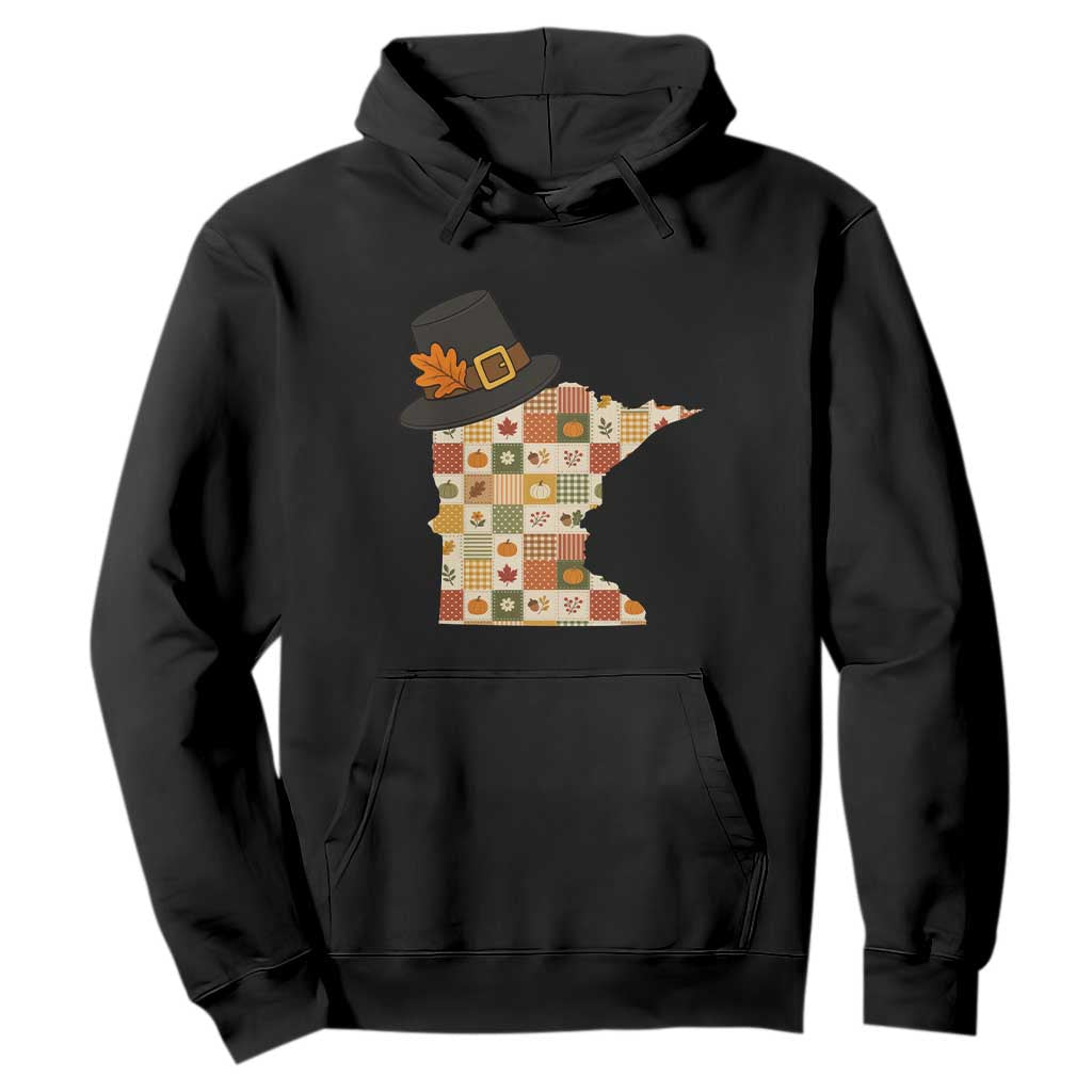 Minnesota Thanksgiving Pilgrim Hat Hoodie Autumn Harvest Vintage Gift