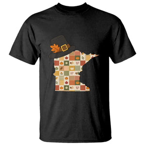 Minnesota Thanksgiving Pilgrim Hat T Shirt Autumn Harvest Vintage Gift