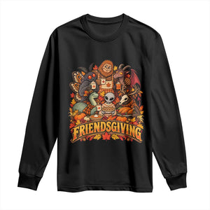 Funny Friendsgiving Cryptids Long Sleeve Shirt Spooky Autumn Harvest Thanksgiving