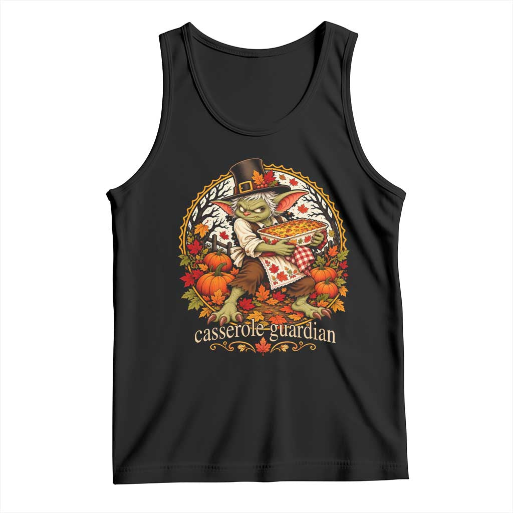Casserole Guardian Thanksgiving Goblin Tank Top Funny Dark Fantasy Holiday