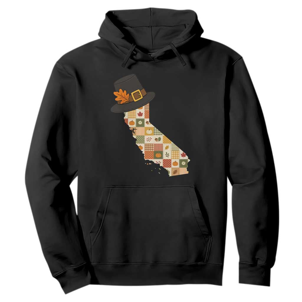 California Thanksgiving Pilgrim Hat Hoodie Autumn Harvest Vintage Gift