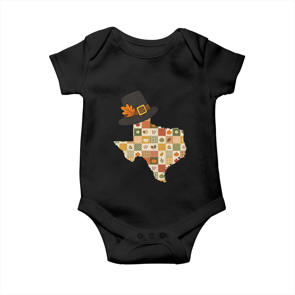 Texas Thanksgiving Pilgrim Hat Baby Onesie Autumn Harvest Vintage Gift