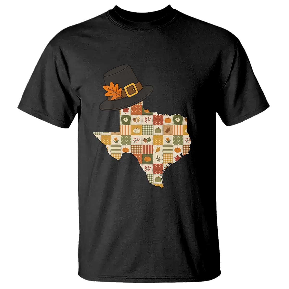 Texas Thanksgiving Pilgrim Hat T Shirt Autumn Harvest Vintage Gift