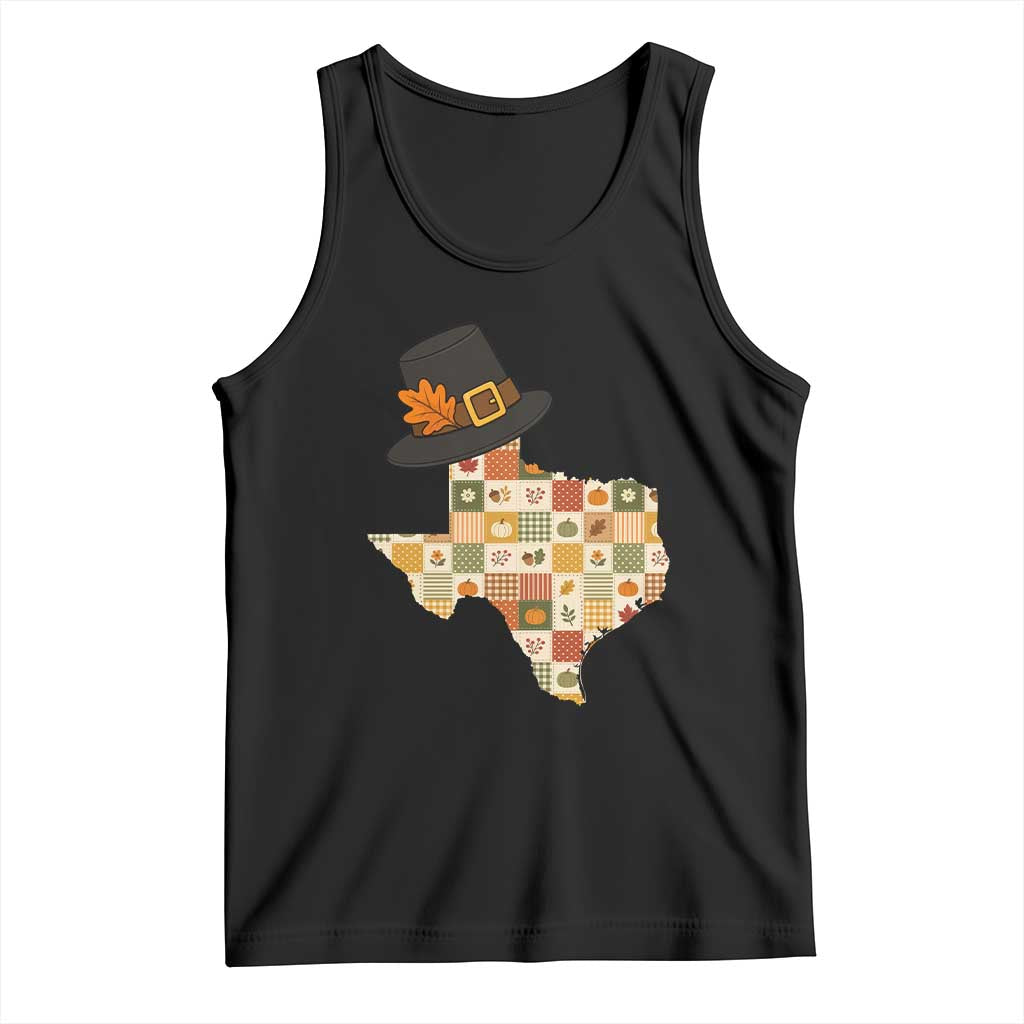 Texas Thanksgiving Pilgrim Hat Tank Top Autumn Harvest Vintage Gift