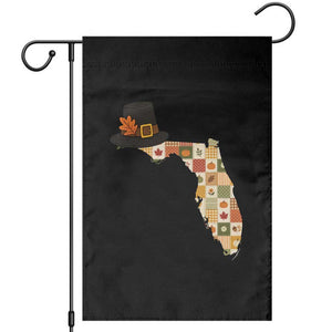 Florida Thanksgiving Pilgrim Hat Garden Flag Autumn Harvest Vintage Gift