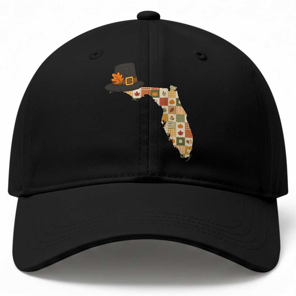 Florida Thanksgiving Pilgrim Hat Baseball Cap Autumn Harvest Vintage Gift