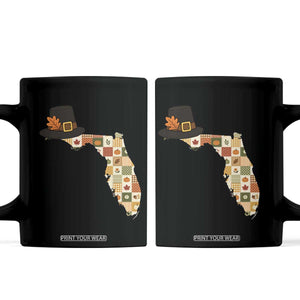 Florida Thanksgiving Pilgrim Hat Coffee Mug Autumn Harvest Vintage Gift