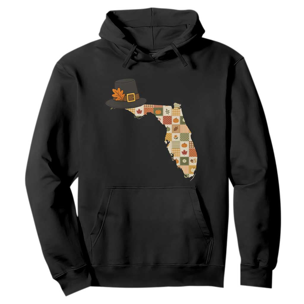 Florida Thanksgiving Pilgrim Hat Hoodie Autumn Harvest Vintage Gift