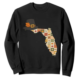 Florida Thanksgiving Pilgrim Hat Sweatshirt Autumn Harvest Vintage Gift