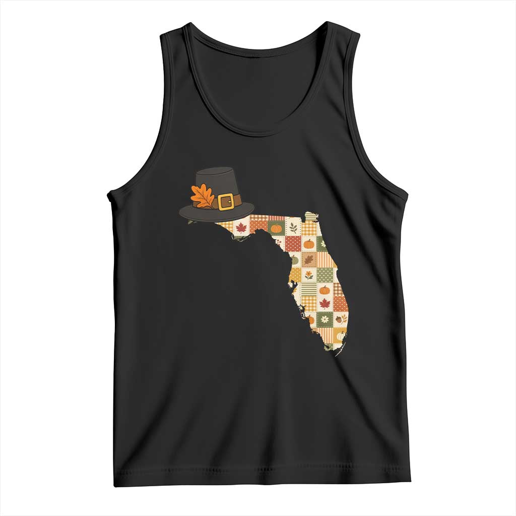 Florida Thanksgiving Pilgrim Hat Tank Top Autumn Harvest Vintage Gift