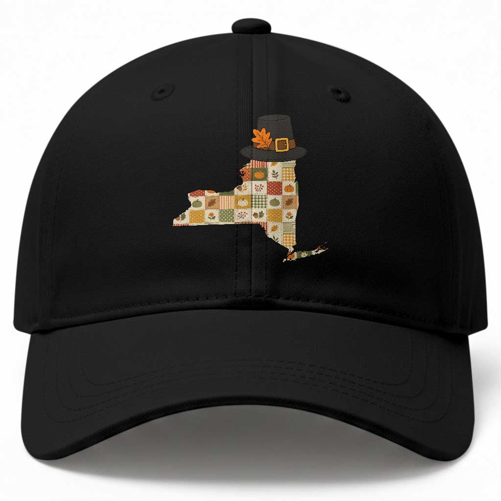 New York Thanksgiving Pilgrim Hat Baseball Cap Autumn Harvest Vintage Gift