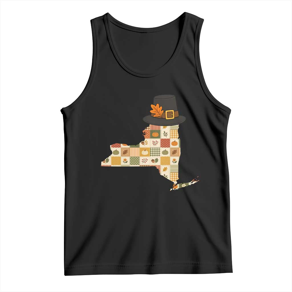 New York Thanksgiving Pilgrim Hat Tank Top Autumn Harvest Vintage Gift