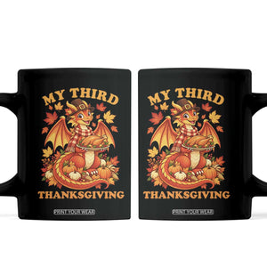 My 3rd Thanksgiving Cute Dragon Wearing A Pilgrim Hat Coffee Mug