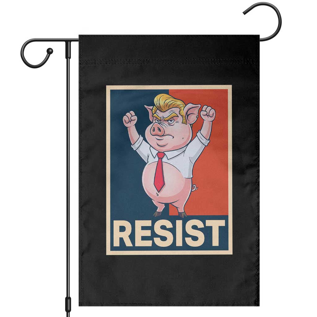 Funny Freedom Pig Resistance Movement Political Satire Meme Gift Garden Flag TS12 Black Print Your Wear