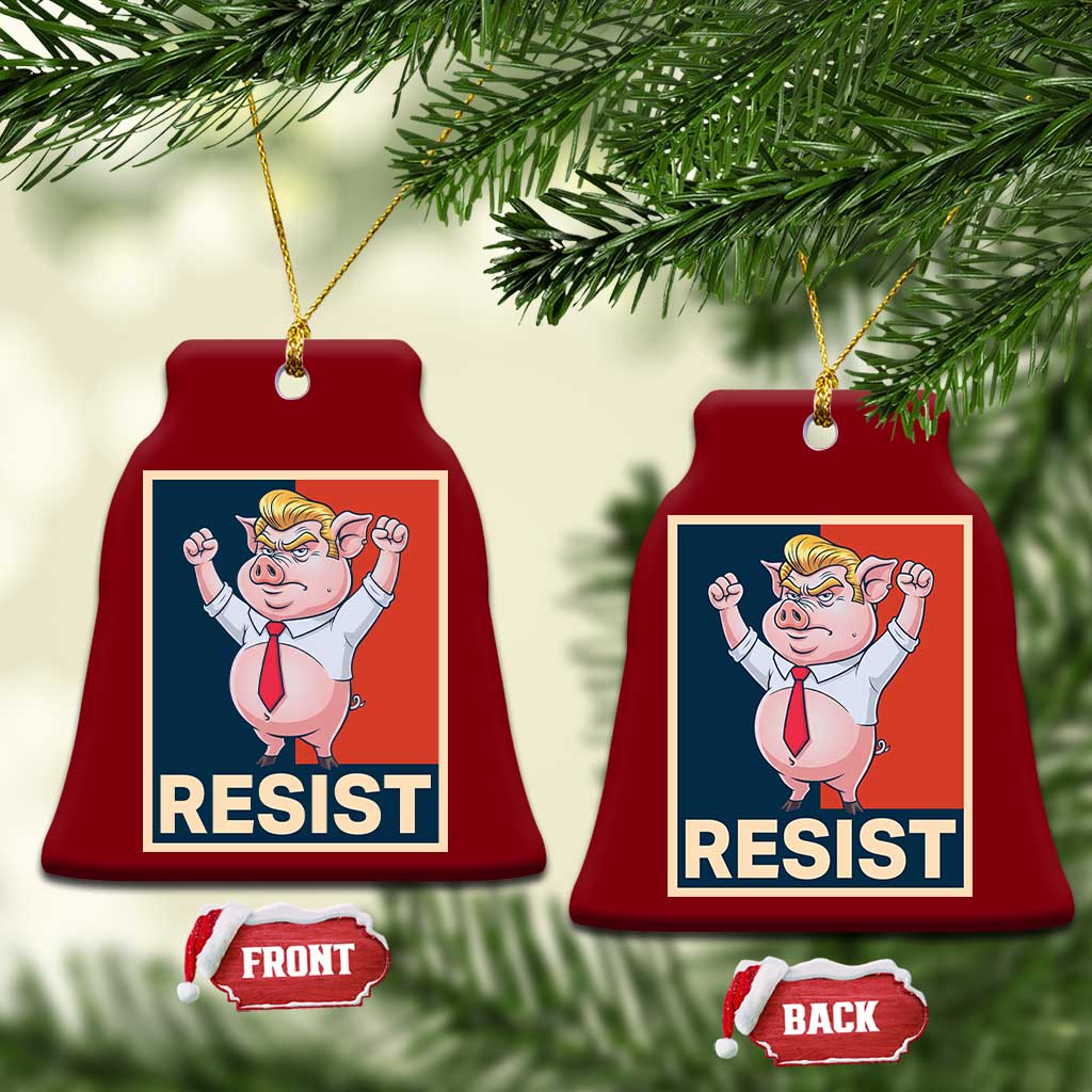 Funny Freedom Pig Resistance Movement Political Satire Meme Gift Ceramic Ornament TS12 Print Your Wear