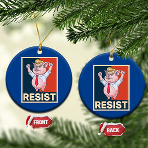 Funny Freedom Pig Resistance Movement Political Satire Meme Gift Ceramic Ornament TS12 1pc Blue Print Your Wear