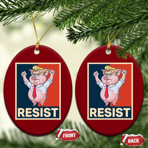 Funny Freedom Pig Resistance Movement Political Satire Meme Gift Ceramic Ornament TS12 Print Your Wear