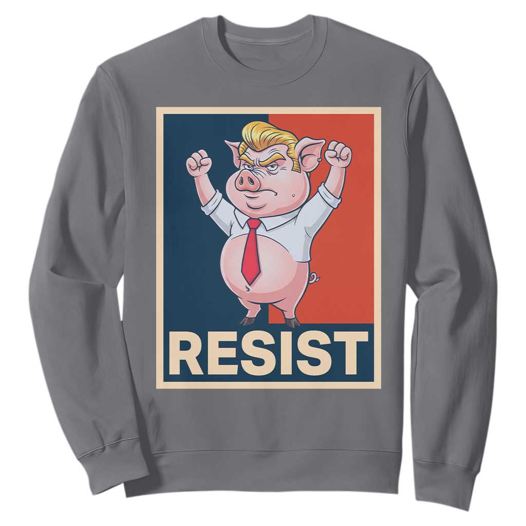 Funny Freedom Pig Resistance Movement Political Satire Meme Gift Sweatshirt TS12 Charcoal Print Your Wear
