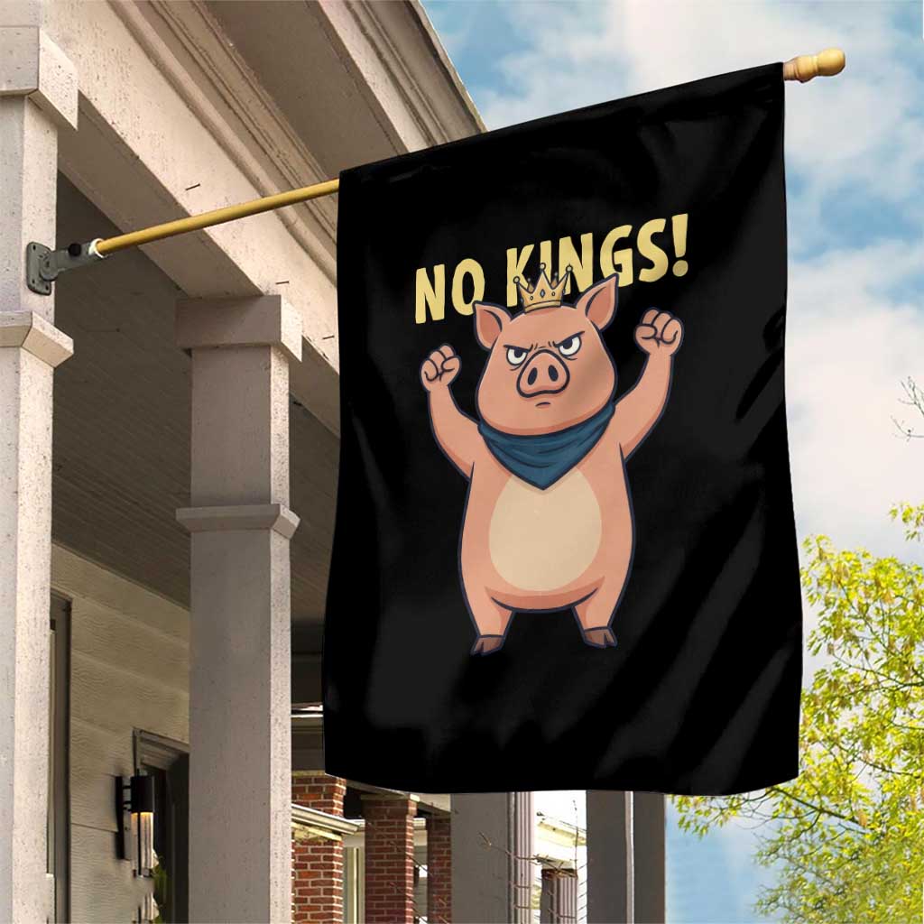 No Kings Pig Garden Flag Resistance Movement Anti Authoritarian Gift TS12 Print Your Wear