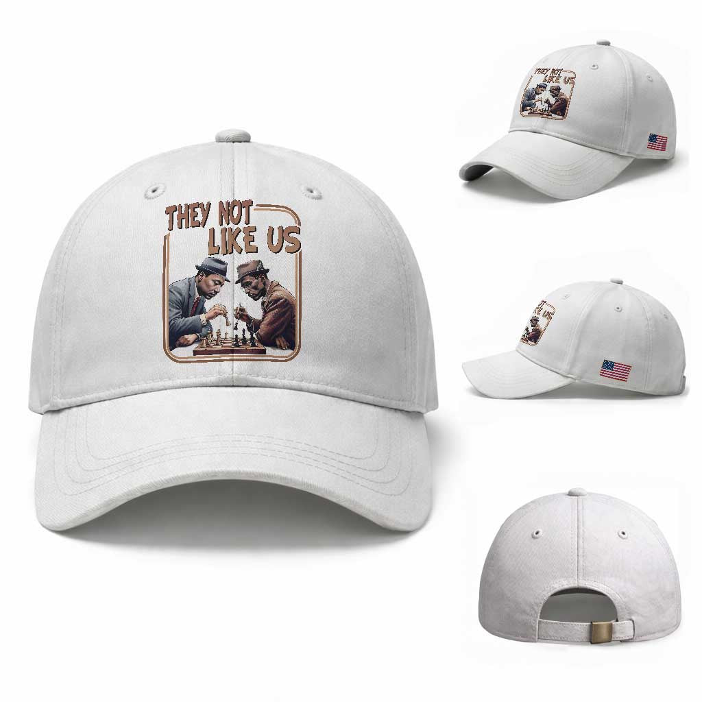 MLK And Malcolm X Baseball Cap They Not Like Us Revolutionary Leaders TS12 Baseball Cap Universal Fit White Print Your Wear