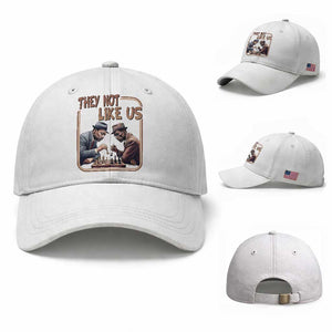 MLK And Malcolm X Baseball Cap They Not Like Us Revolutionary Leaders TS12 Baseball Cap Universal Fit White Print Your Wear