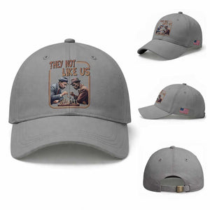 MLK And Malcolm X Baseball Cap They Not Like Us Revolutionary Leaders TS12 Baseball Cap Universal Fit Sport Gray Print Your Wear