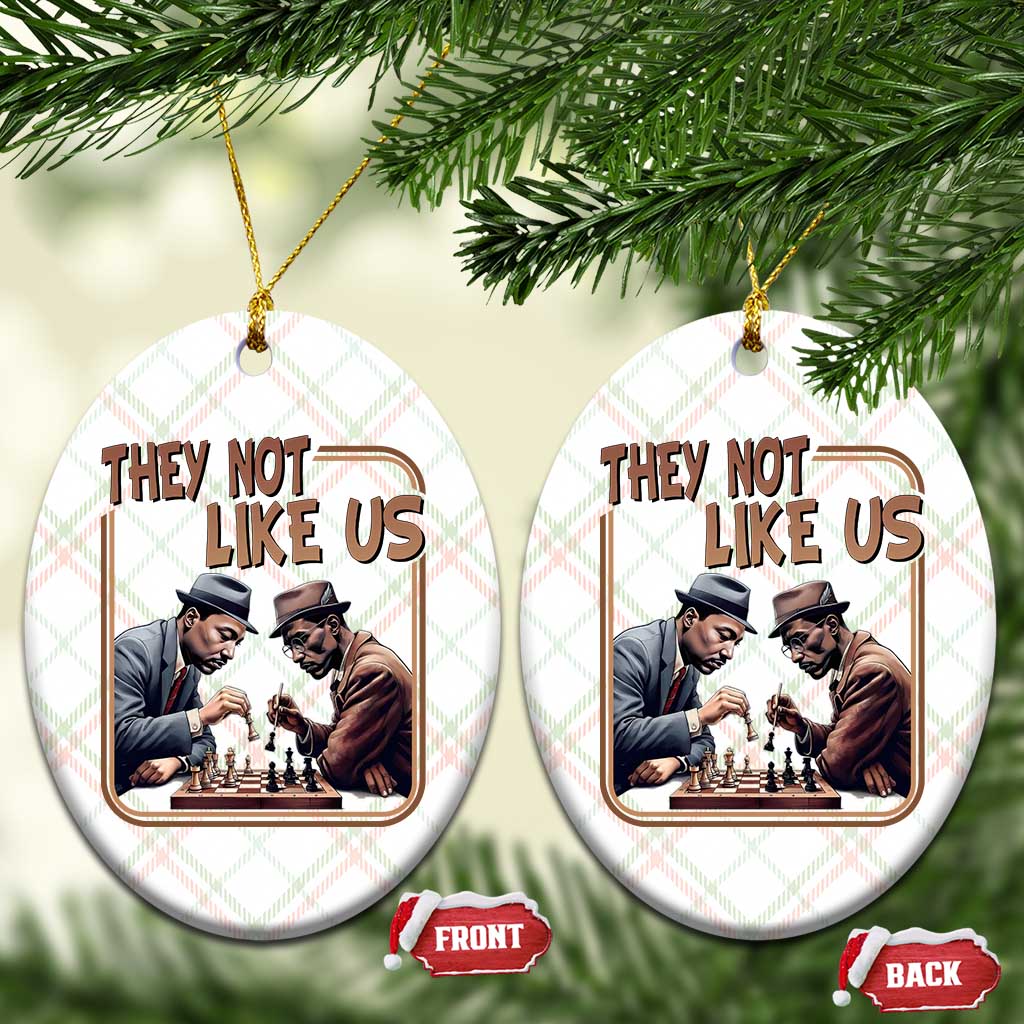 MLK And Malcolm X Ceramic Ornament They Not Like Us Revolutionary Leaders TS12 Print Your Wear
