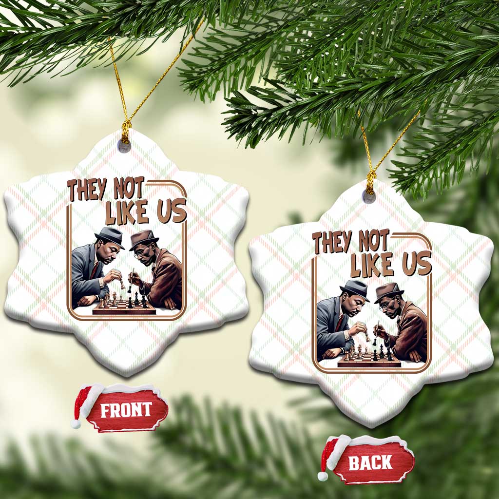 MLK And Malcolm X Ceramic Ornament They Not Like Us Revolutionary Leaders TS12 Print Your Wear