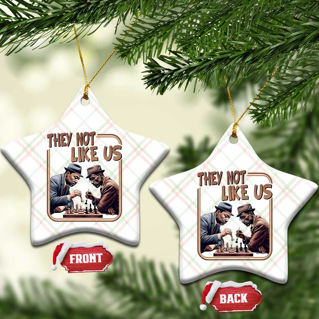 MLK And Malcolm X Ceramic Ornament They Not Like Us Revolutionary Leaders TS12 Print Your Wear