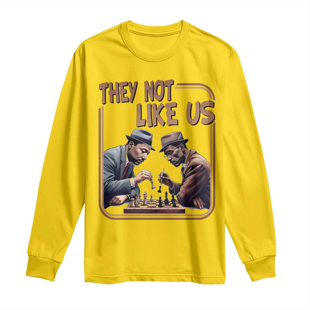 MLK And Malcolm X Long Sleeve Shirt They Not Like Us Revolutionary Leaders TS12 Daisy Print Your Wear