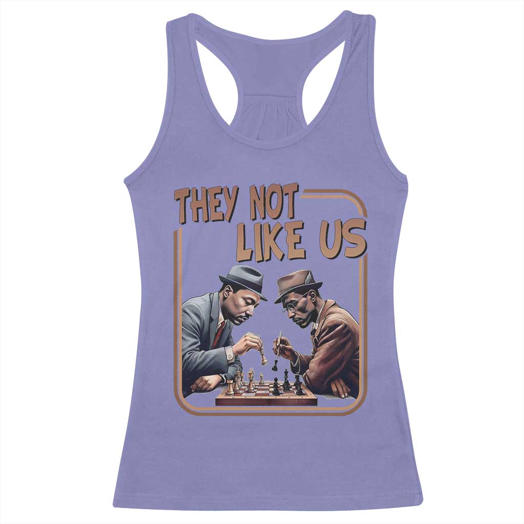 MLK And Malcolm X Racerback Tank Top They Not Like Us Revolutionary Leaders TS12 Violet Print Your Wear