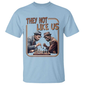 MLK And Malcolm X T Shirt - They Not Like Us Revolutionary Leaders TS12 Light Blue Print Your Wear