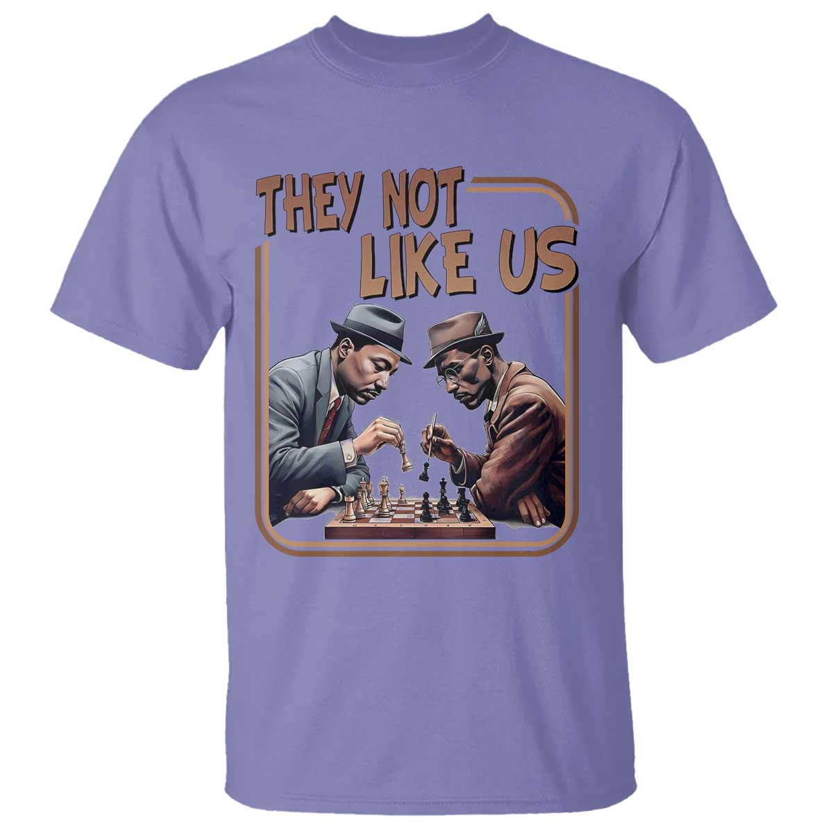 MLK And Malcolm X T Shirt - They Not Like Us Revolutionary Leaders TS12 Violet Print Your Wear