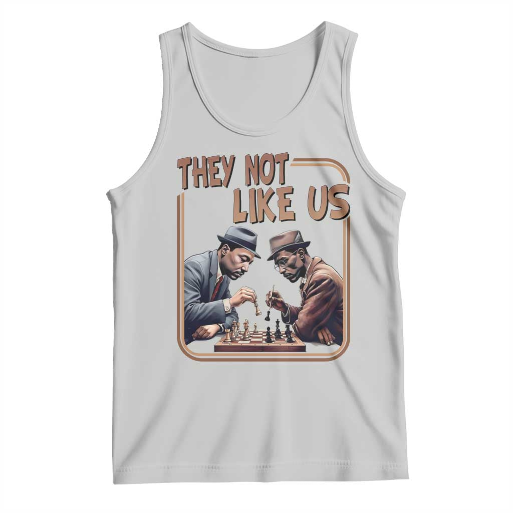 MLK And Malcolm X Tank Top They Not Like Us Revolutionary Leaders TS12 Ash Print Your Wear