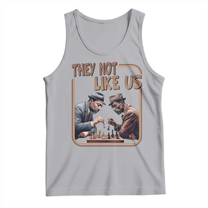 MLK And Malcolm X Tank Top They Not Like Us Revolutionary Leaders TS12 Athletic Heather Print Your Wear