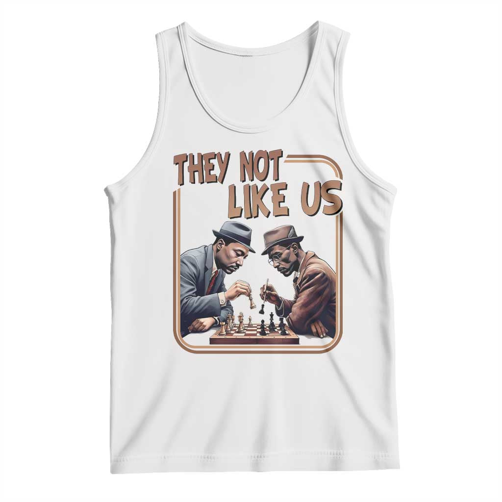 MLK And Malcolm X Tank Top They Not Like Us Revolutionary Leaders TS12 White Print Your Wear
