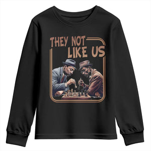 MLK And Malcolm X Youth Sweatshirt They Not Like Us Revolutionary Leaders TS12 Black Print Your Wear