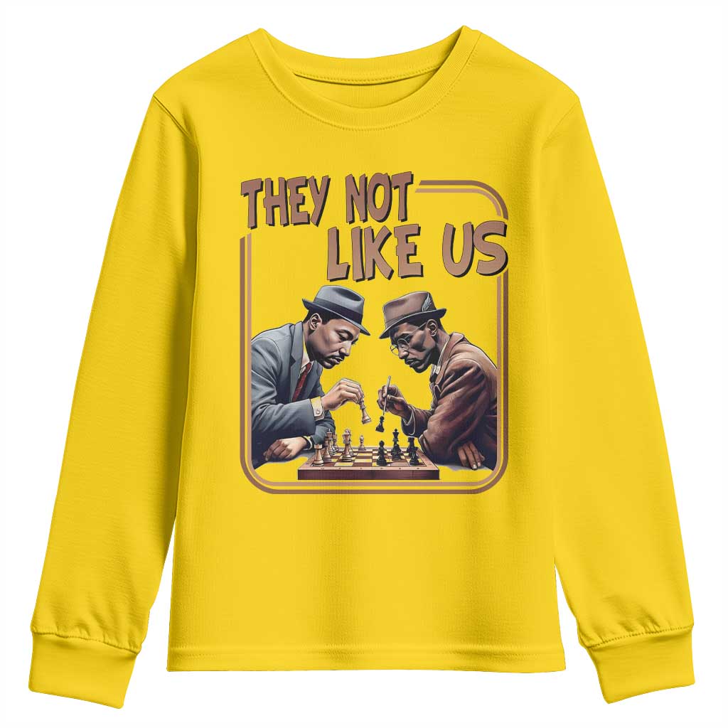 MLK And Malcolm X Youth Sweatshirt They Not Like Us Revolutionary Leaders TS12 Daisy Print Your Wear
