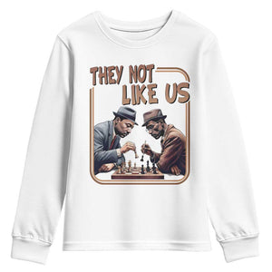 MLK And Malcolm X Youth Sweatshirt They Not Like Us Revolutionary Leaders TS12 White Print Your Wear